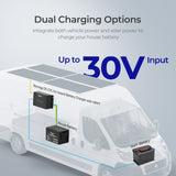 30 amp DC to DC charger with dual charging options