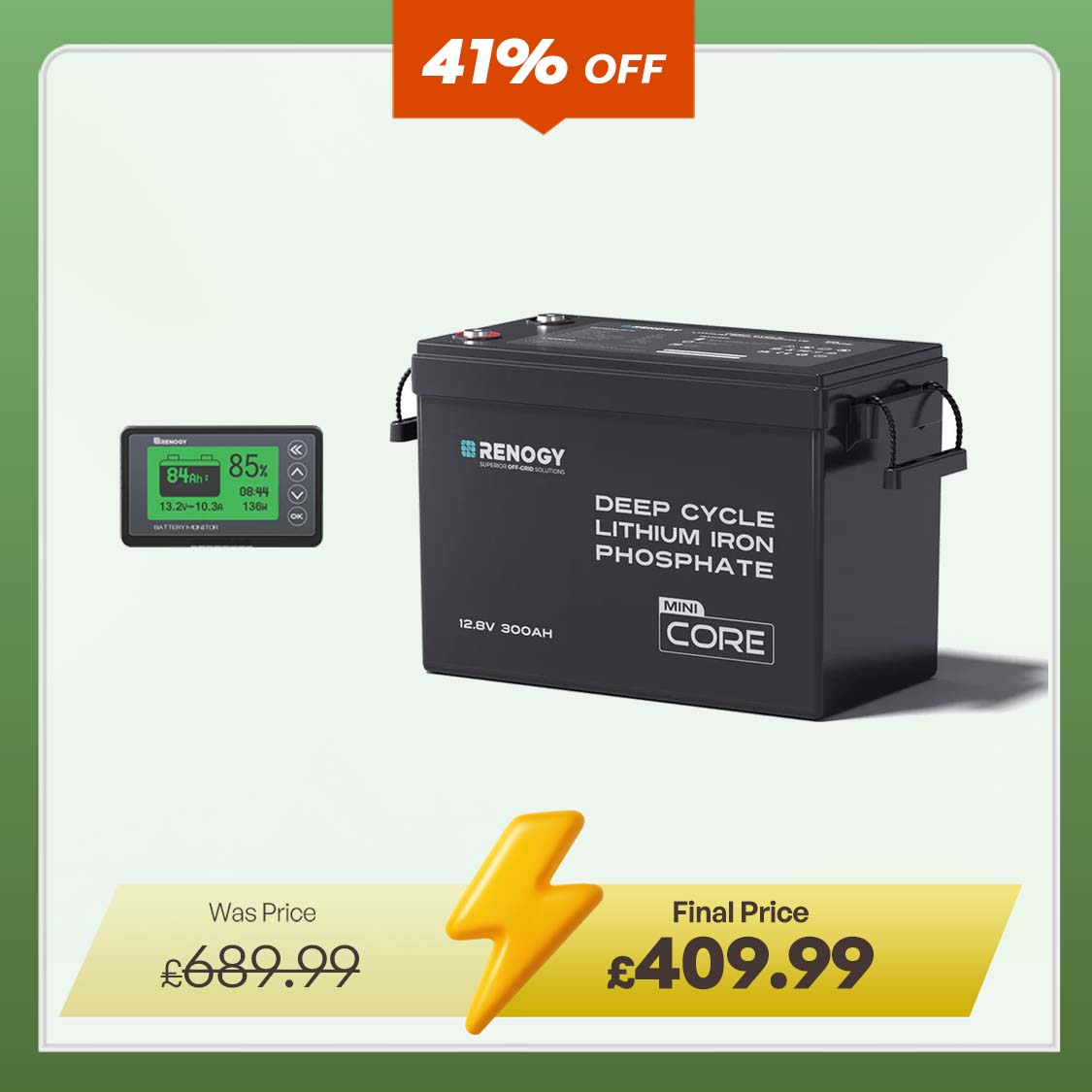 Core Mini - 12.8V Lithium Iron Phosphate Battery 300Ah / 200Ah / 100Ah