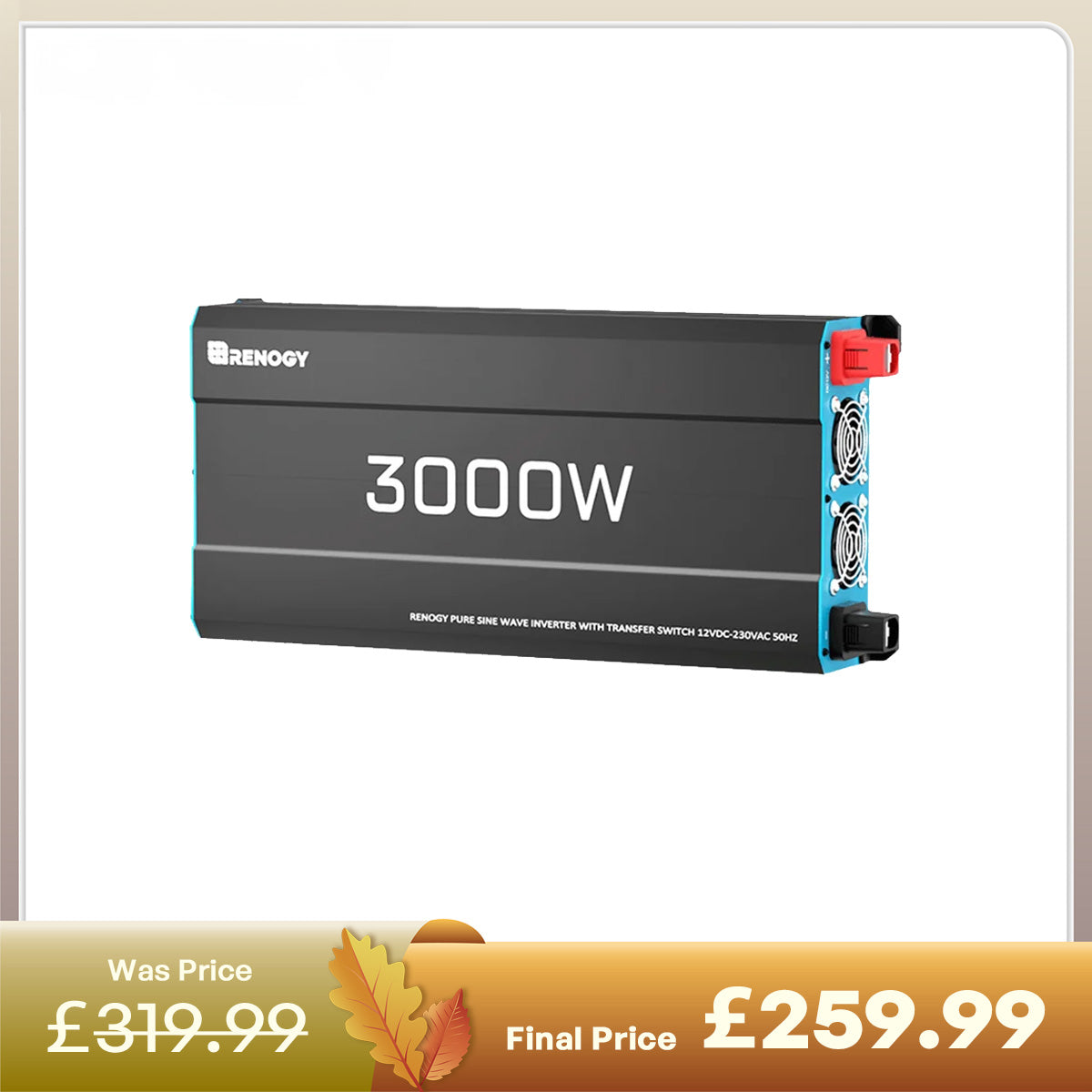 12V 3000W Pure Sine Wave Inverter with UPS Backup