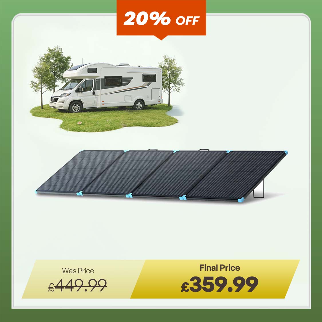 Lightweight Portable Solar Suitcase 400W / 300W / 220W / 100W