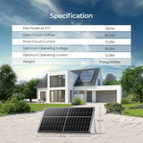 320W N-Type Bifacial Solar Panel (2-Pack)