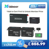 5.12kWh Power System | 200Ah LiFePO4 Batteries, 3000W Inverter