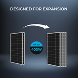 Open Box - 200 Watt 12 Volt Monocrystalline Solar Starter Kit