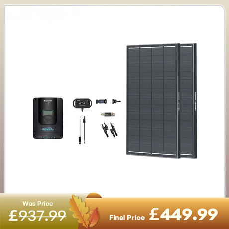 400W 12V/24V Solar Premium Kit | 400W Solar Panels, 40A Charger Controller