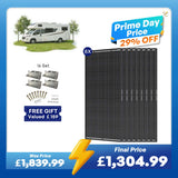 ShadowFlux 12V 200W Anti-Shading Solar Panel