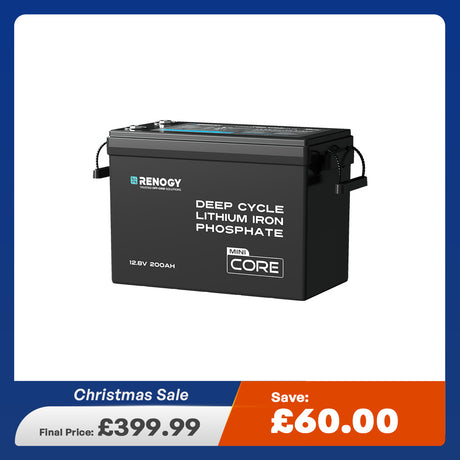 Core Mini - 12.8V 200Ah LiFePO4 Battery w/ Low-Temperature Protection
