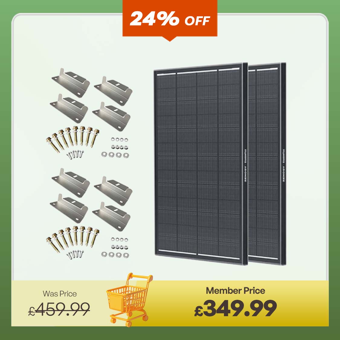 ShadowFlux 12V 200W 120W Anti-Shading Solar Panel