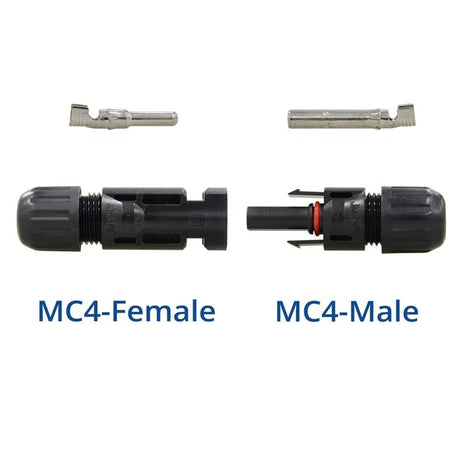 MC4 Male/Female Solar Panel Cable Connectors (5 Pair)