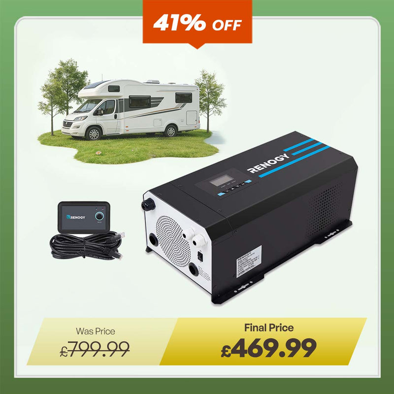 3000W 12V Pure Sine Wave Inverter Charger w/ LCD