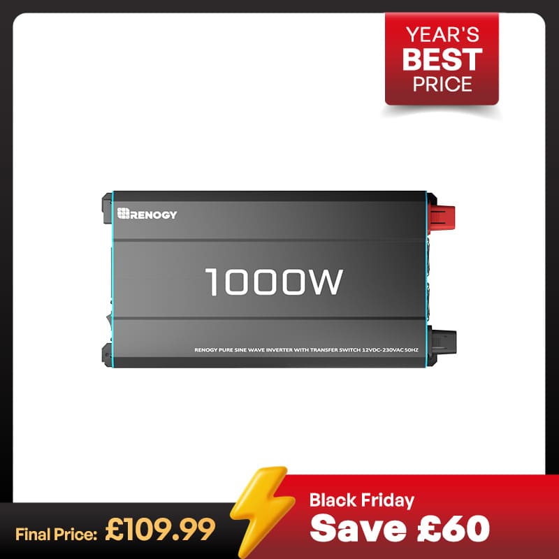 Pure Sine Wave Inverter 12V to 230V with UPS Backup 1000W / 2000W / 3000W