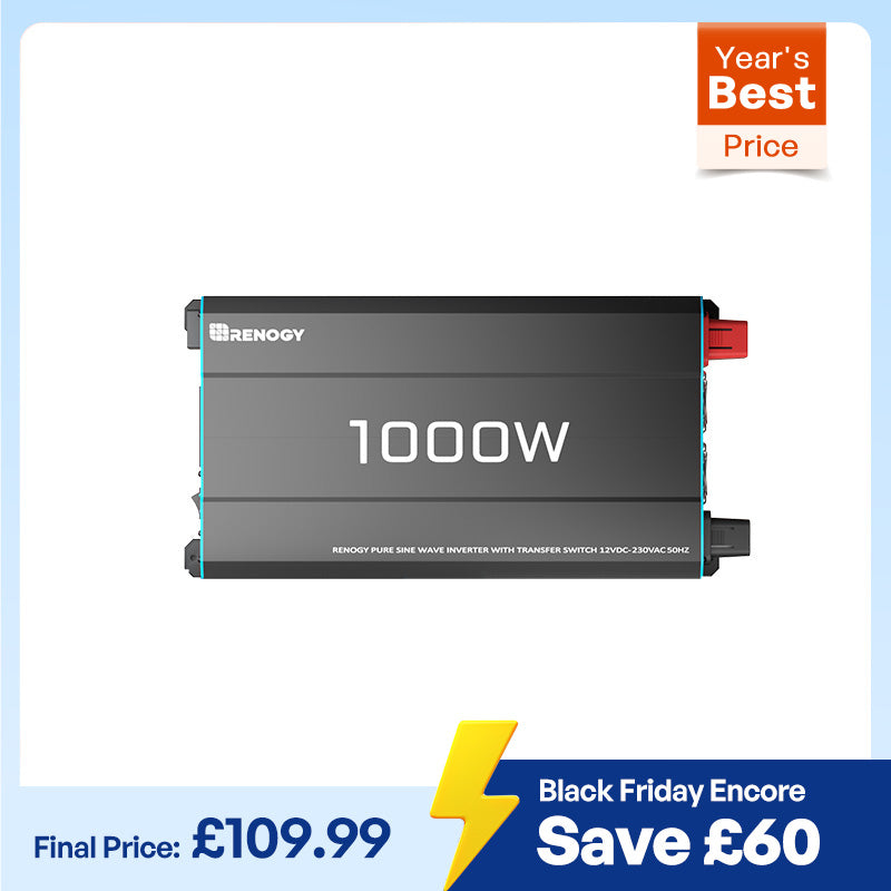 1000W Pure Sine Wave Inverter 12V to 230V with UPS Backup