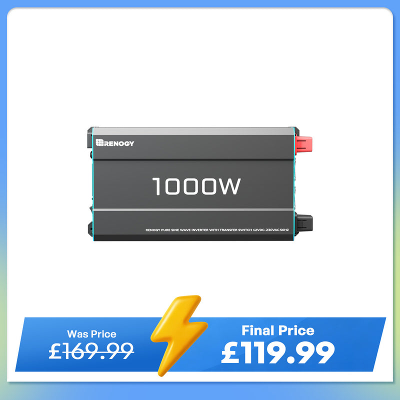 12V 1000W Pure Sine Wave Inverter with UPS Backup