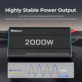 2000W 12V Pure Sine Wave Inverter With Highly Stable Power Output