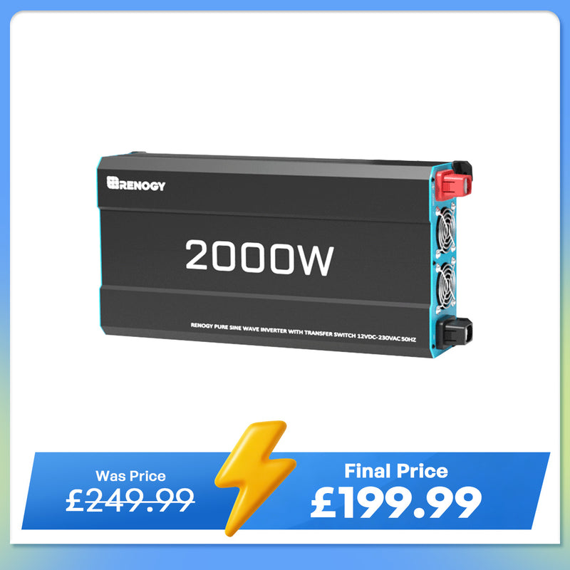 12V 2000W Pure Sine Wave Inverter with UPS Backup