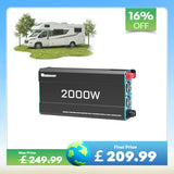 2000W Pure Sine Wave Inverter 12V to 230V with UPS Backup