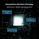 3000W 12V to 230V/240V Pure Sine Wave Inverter With English Standard Socket (with UPS Function)