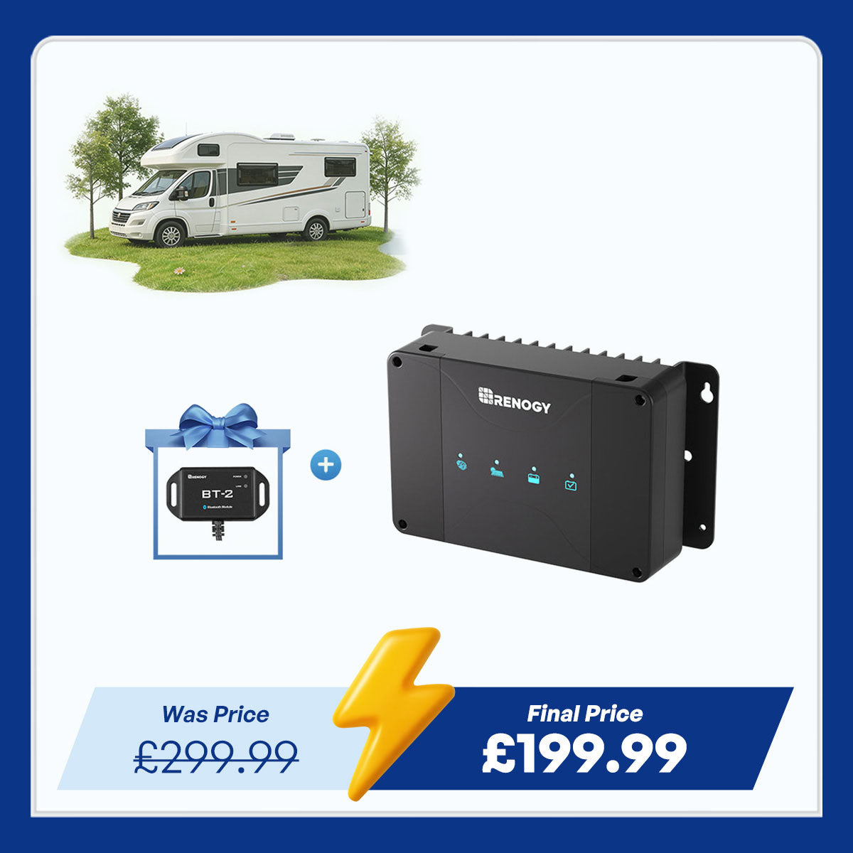 12V 50A DC-DC On-Board Battery Charger with MPPT