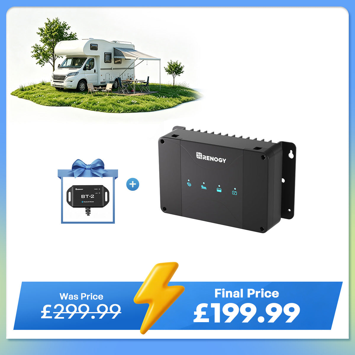 12V 50A DC-DC On-Board Battery Charger with MPPT