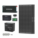 1.28kWh Motorhome Power Kit | 100Ah LiFePO4 Battery, 2000W Inverter