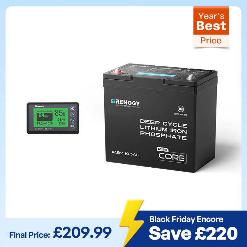 DuoHeat Tech - Core Mini 12V 100Ah Lithium Iron Phosphate Battery