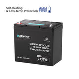 Open Box - DuoHeat Tech Core Mini 12V 100Ah Lithium Iron Phosphate Battery