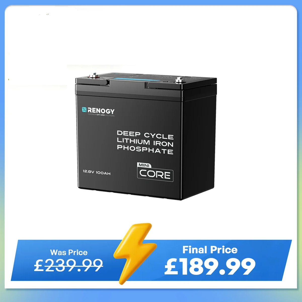 Core Mini- 12.8V 100Ah Lithium Iron Phosphate Battery