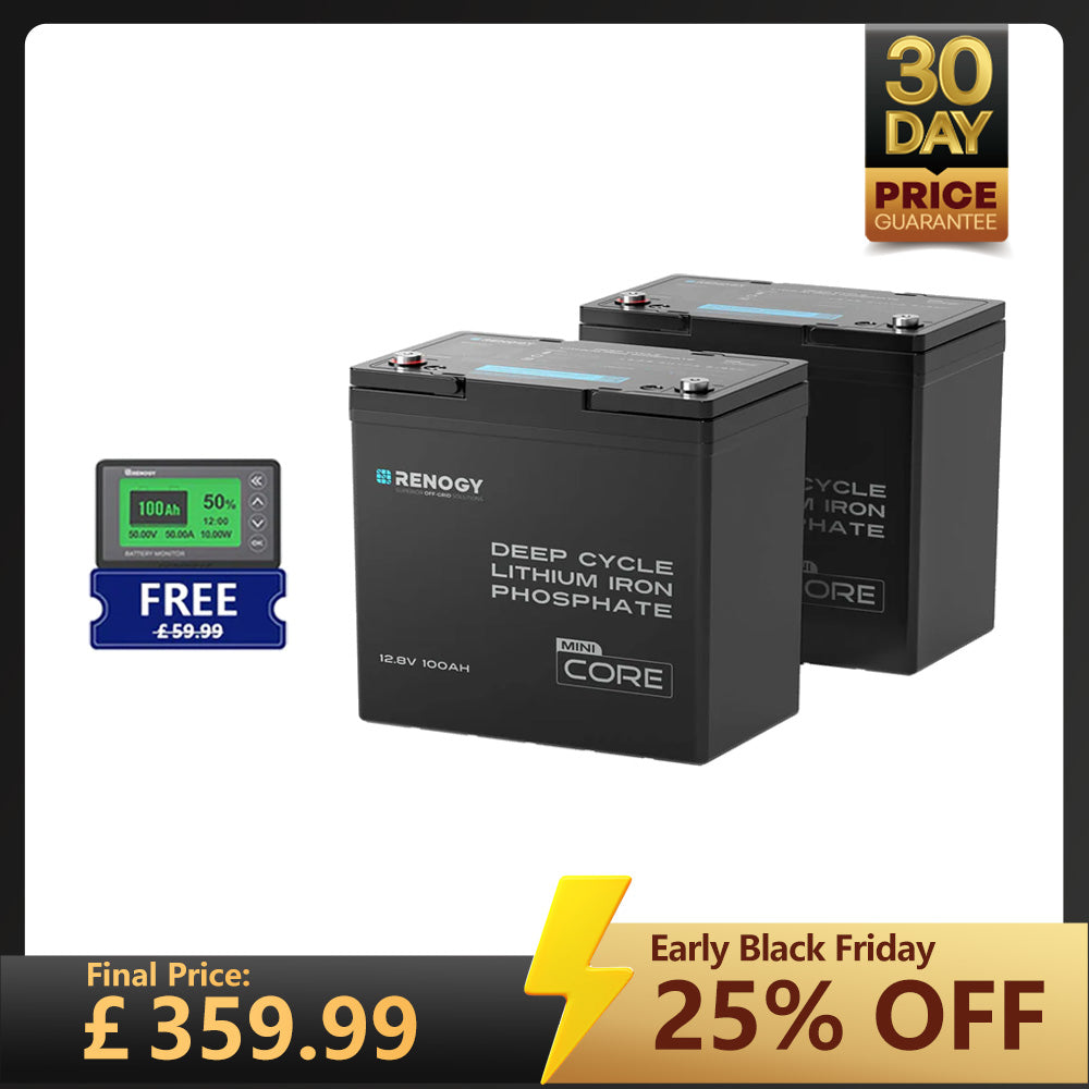 Core Mini- 12.8V 100Ah Lithium Iron Phosphate Battery