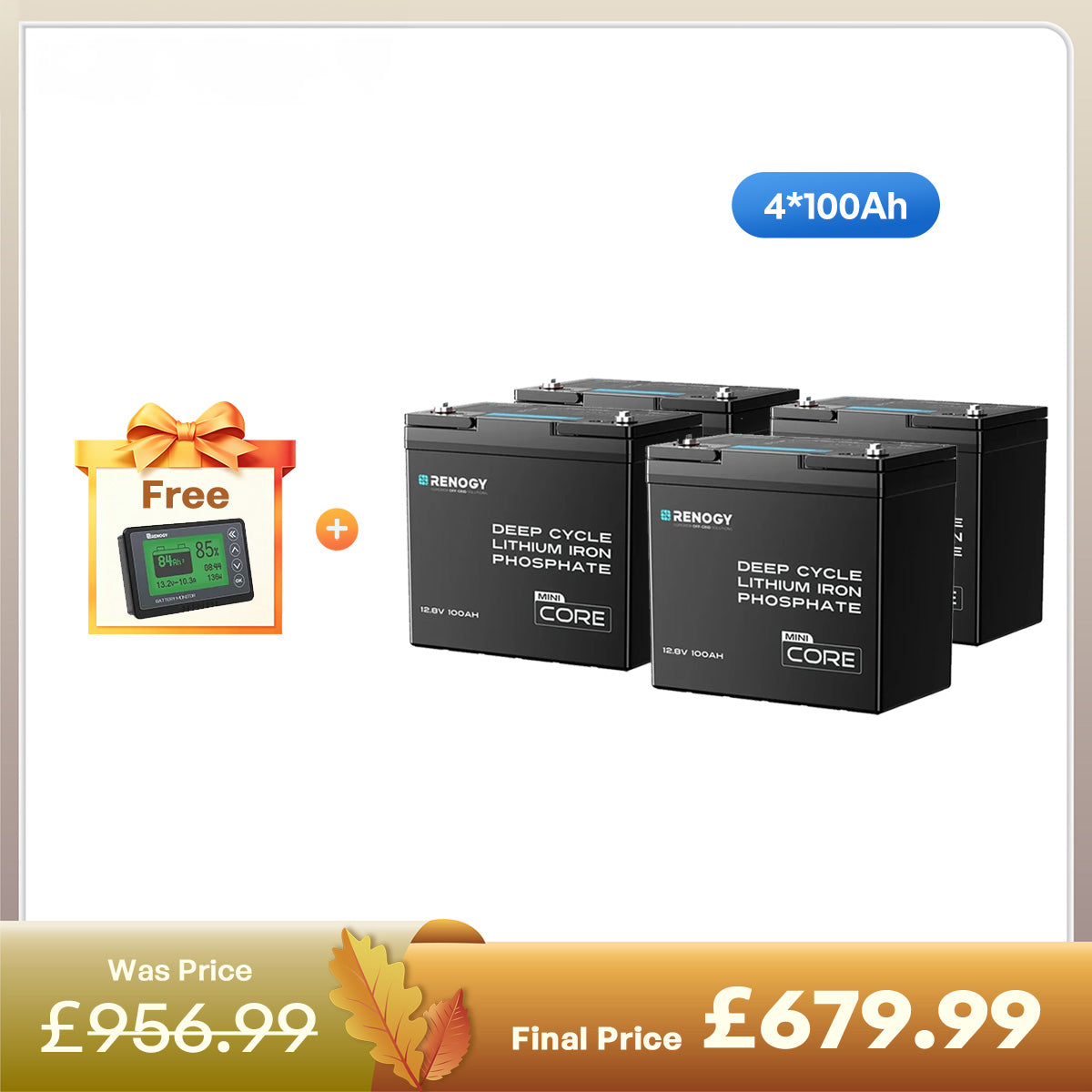 Core Mini- 12.8V 100Ah Lithium Iron Phosphate Battery