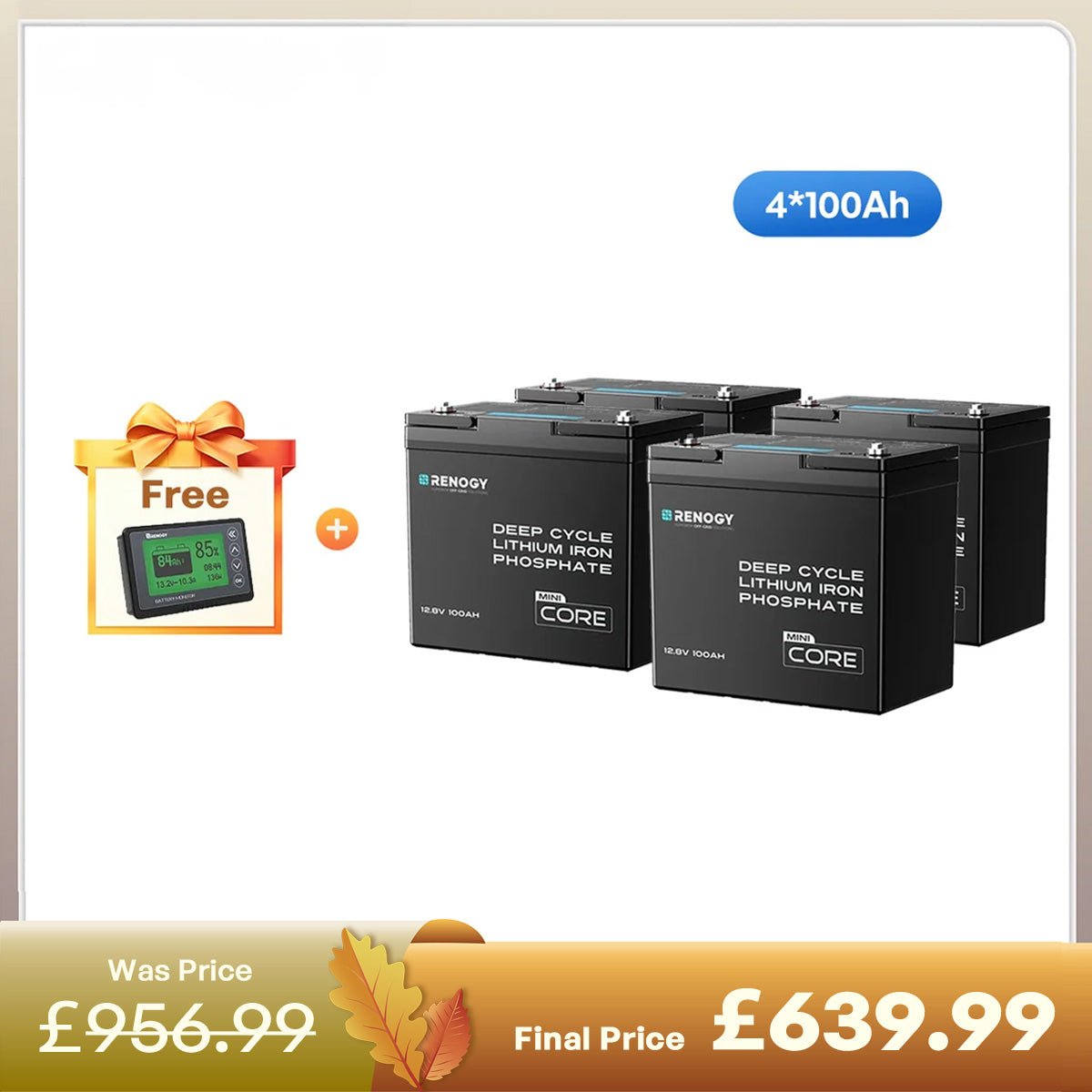 Core Mini- 12.8V 100Ah Lithium Iron Phosphate Battery