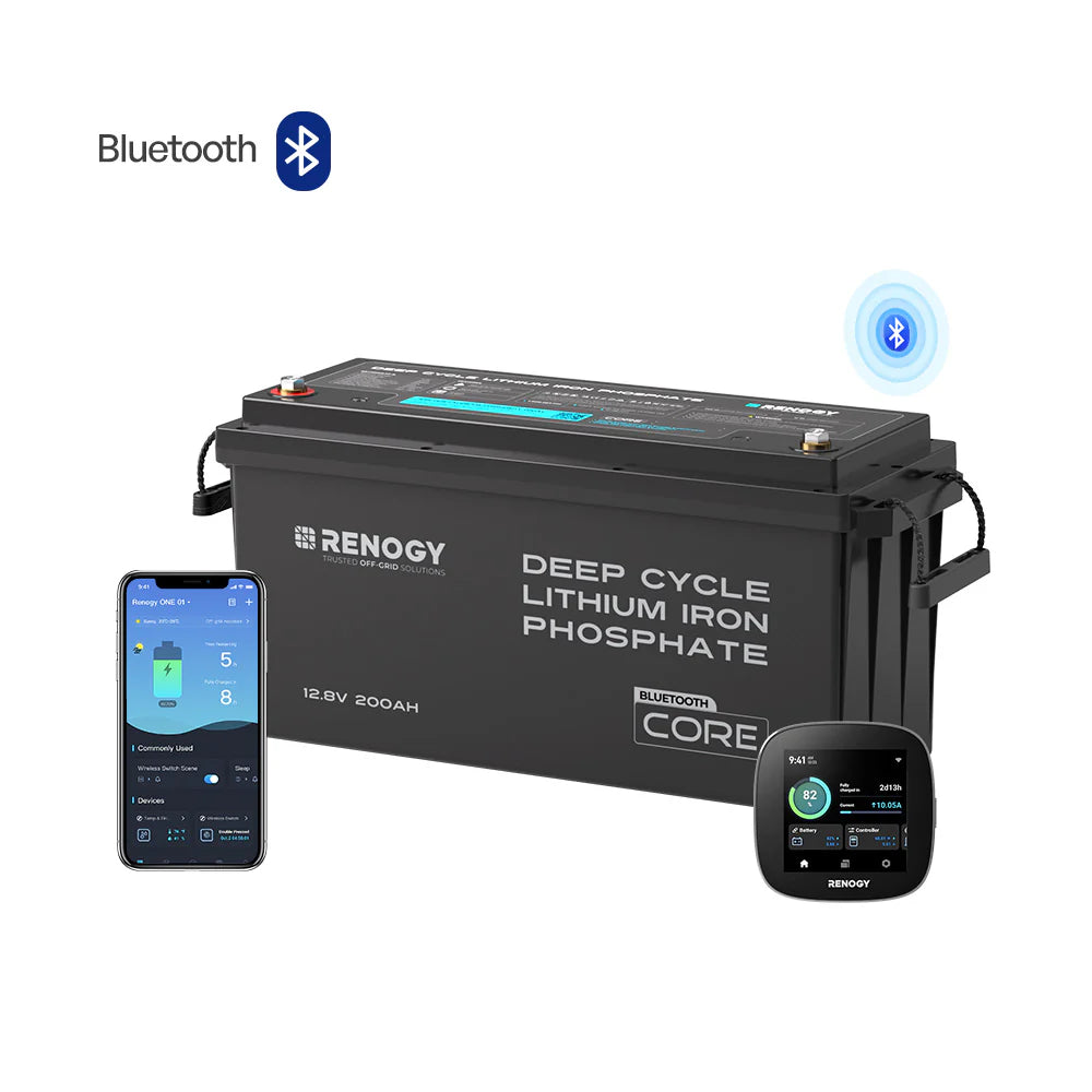 Core - 12V 200Ah Lithium Iron Phosphate Battery w/ Bluetooth