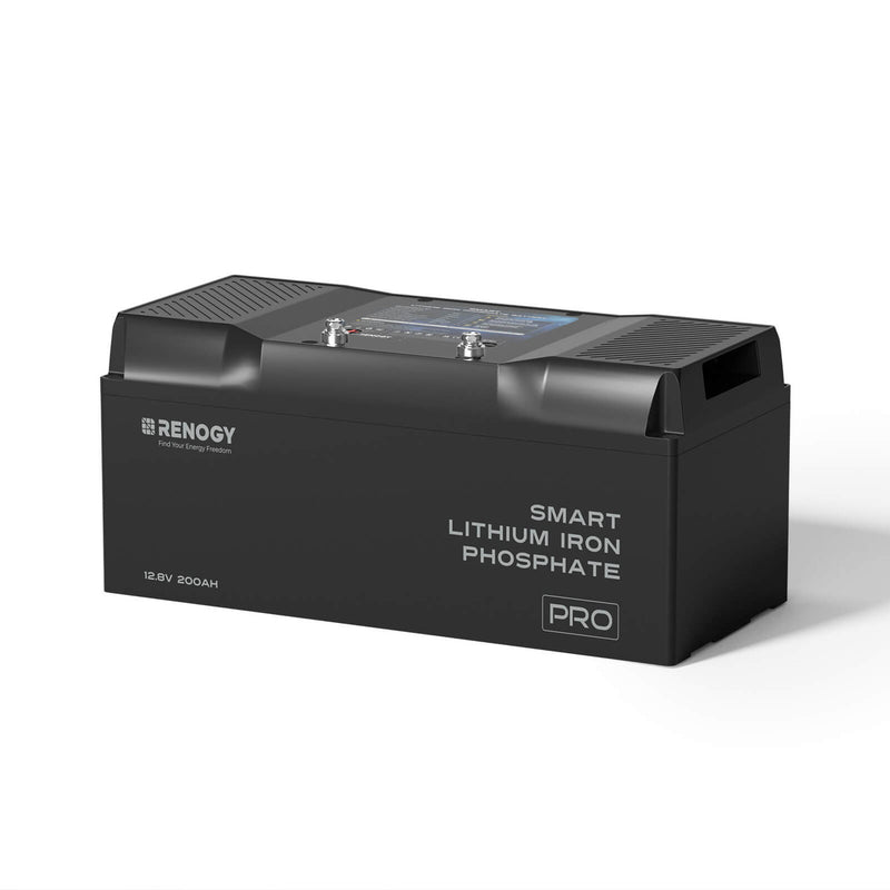 Pro-12V 200Ah Deep Cycle Lithium Iron Phosphate Battery w/Bluetooth & Self-heating Function