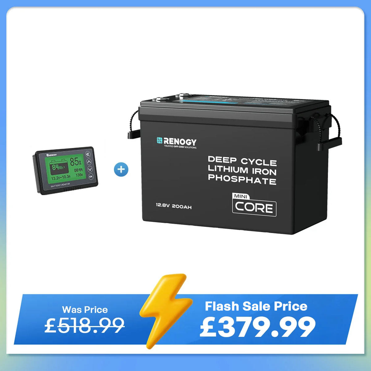 Core Mini - 12.8V 200Ah LiFePO4 Battery w/ Low-Temperature Protection