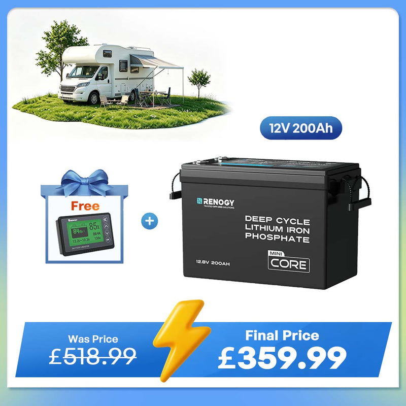 Core Mini - 12.8V 200Ah LiFePO4 Battery w/ Low-Temperature Protection
