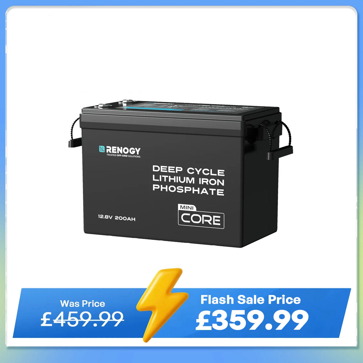 Core Mini - 12.8V 200Ah LiFePO4 Battery w/ Low-Temperature Protection
