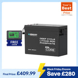 Core Mini - 12.8V 300Ah Lithium Iron Phosphate Battery with 500A Monitor