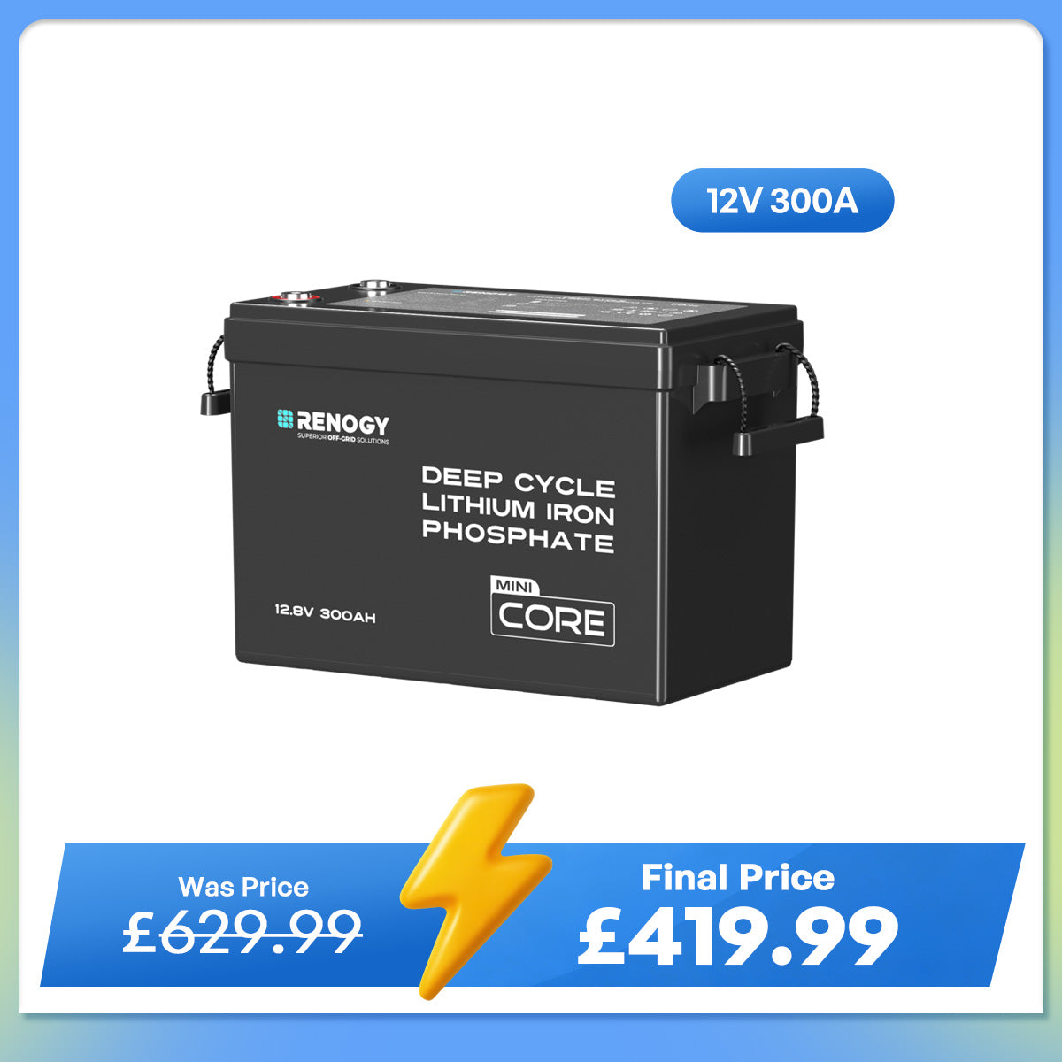 Core Mini - 12.8V 300Ah Lithium Iron Phosphate Battery