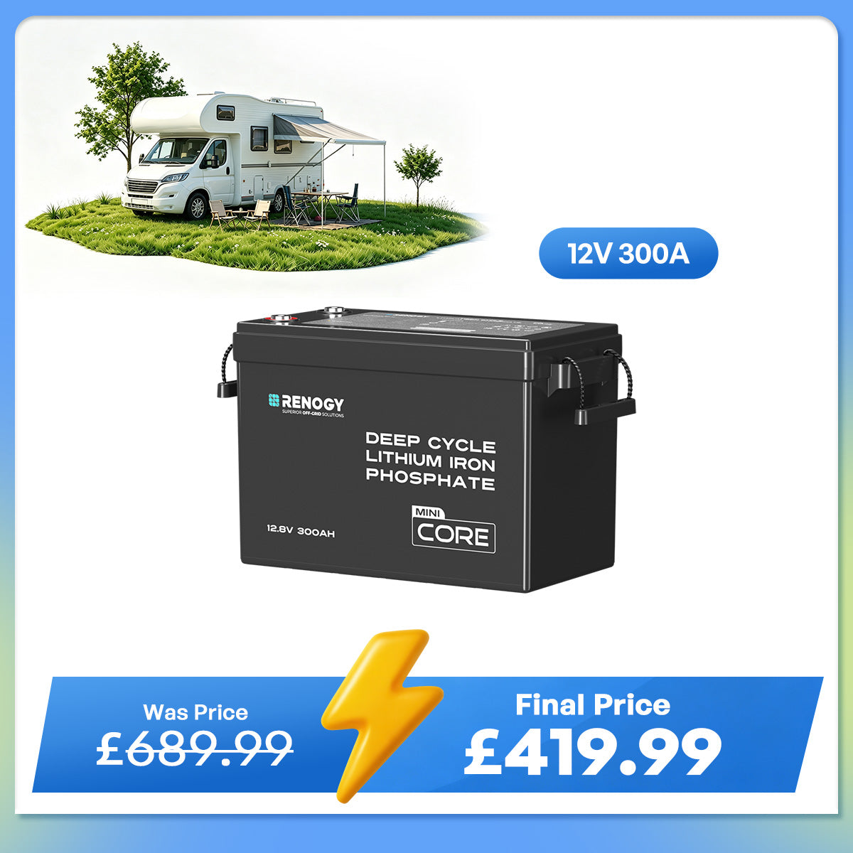 Core Mini - 12.8V 300Ah Lithium Iron Phosphate Battery
