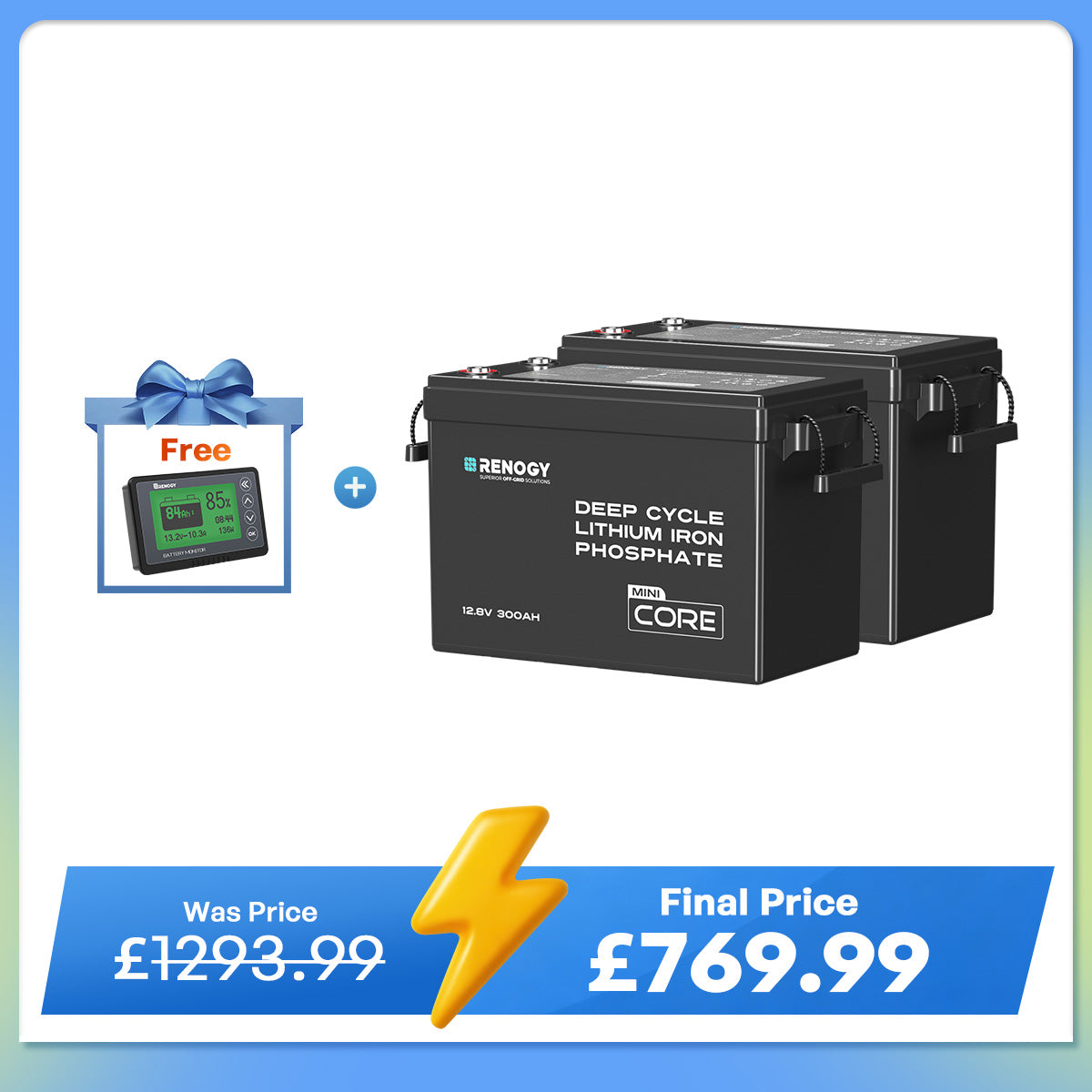 Core Mini - 12.8V 300Ah Lithium Iron Phosphate Battery