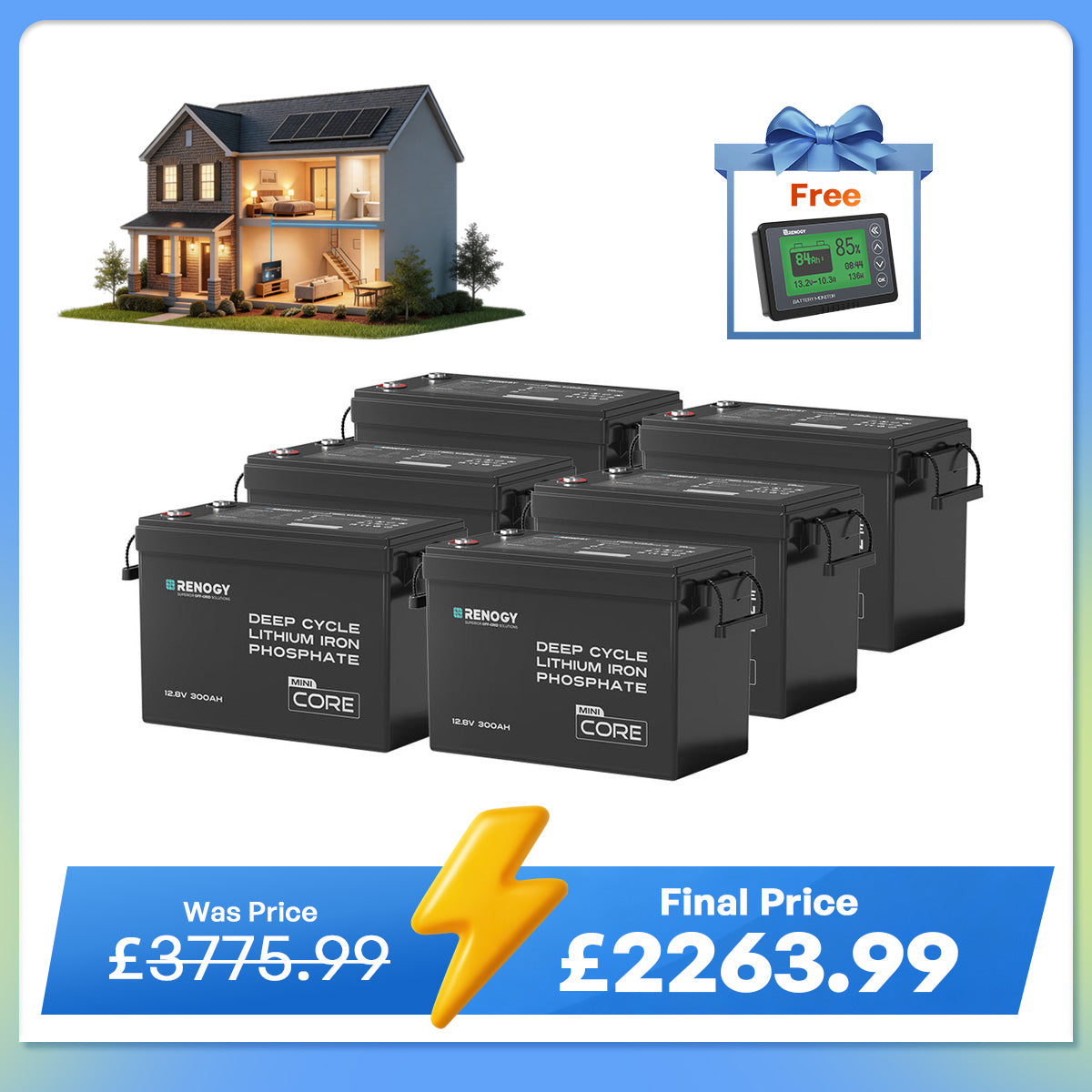 Core Mini - 12.8V 300Ah Lithium Iron Phosphate Battery