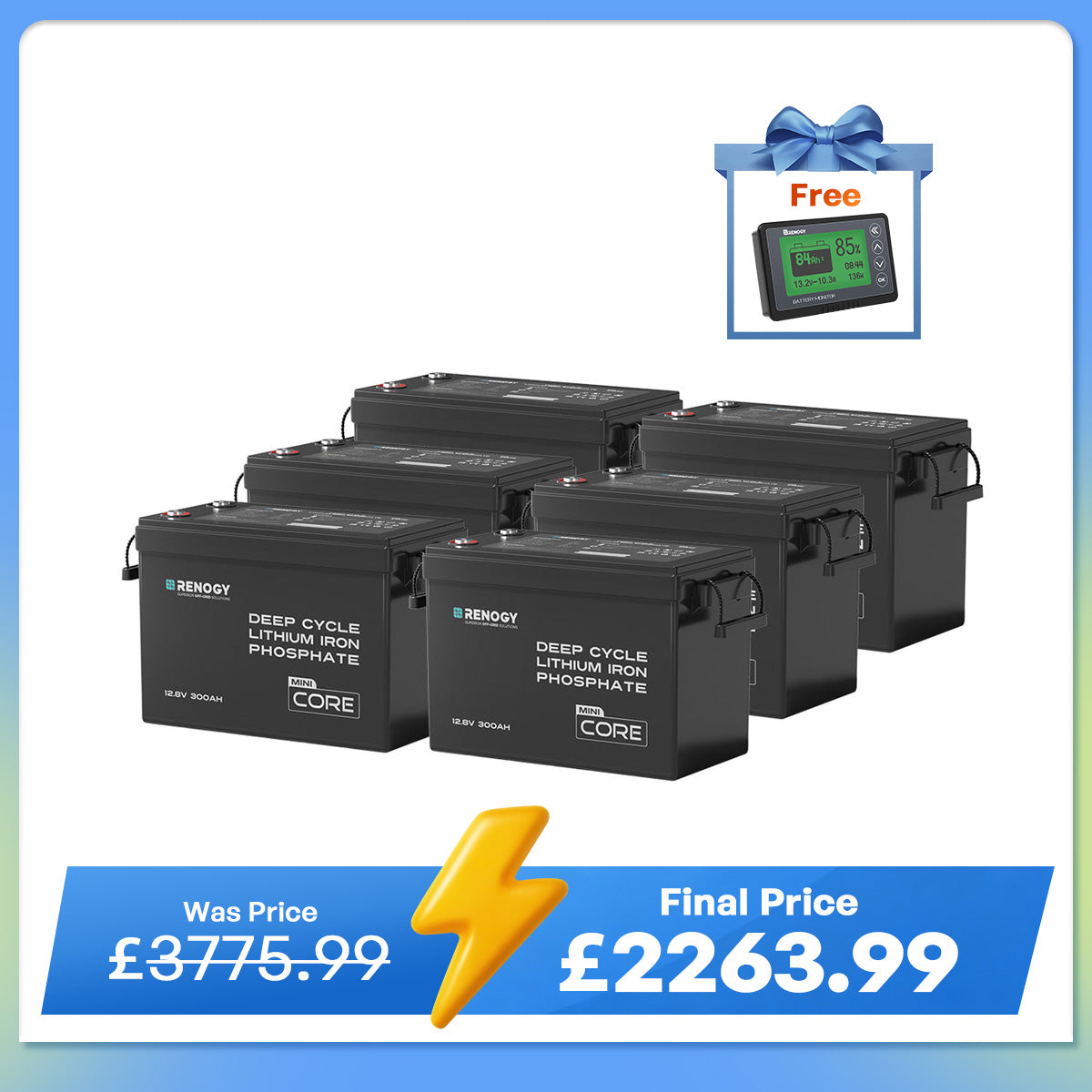 Core Mini - 12.8V 300Ah Lithium Iron Phosphate Battery