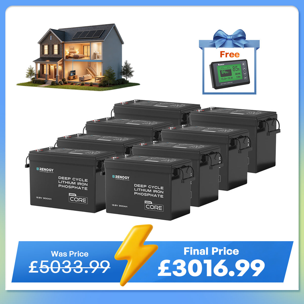 Core Mini - 12.8V 300Ah Lithium Iron Phosphate Battery