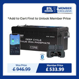 Core - 12V 300Ah Core Series Deep Cycle Lithium Iron Phosphate Battery w/Self-Heating