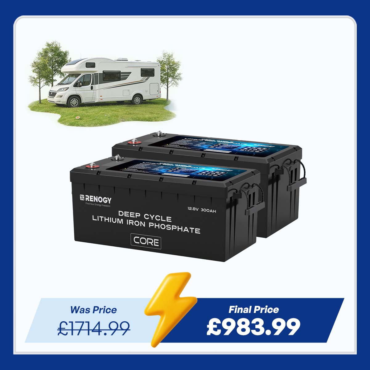 Core - 12V 300Ah Core Series Deep Cycle Lithium Iron Phosphate Battery w/Self-Heating