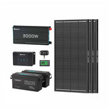 5.12kWh Power System | 200Ah LiFePO4 Batteries, 3000W Inverter