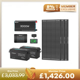 5.12kWh Power System | 200Ah LiFePO4 Batteries, 3000W Inverter