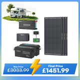 5.12kWh Power System | 200Ah LiFePO4 Batteries, 3000W Inverter