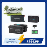 5.12kWh Power System | 200Ah LiFePO4 Batteries, 3000W Inverter