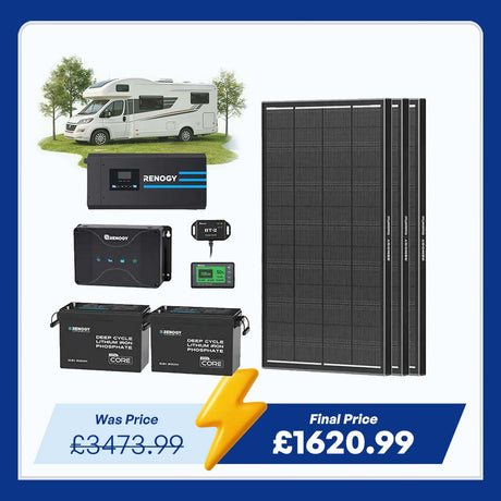 5.12kWh Hybrid Power System | 3000W Inverter Charger, 200Ah LiFePO4 Batteries