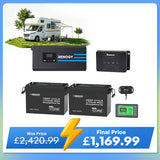 5.12kWh Hybrid Power System | 3000W Inverter Charger, 200Ah LiFePO4 Batteries