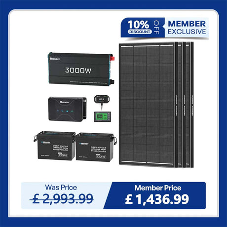 5.12kWh Power Kit | 200Ah LiFePO4 Batteries, 3000W Inverter
